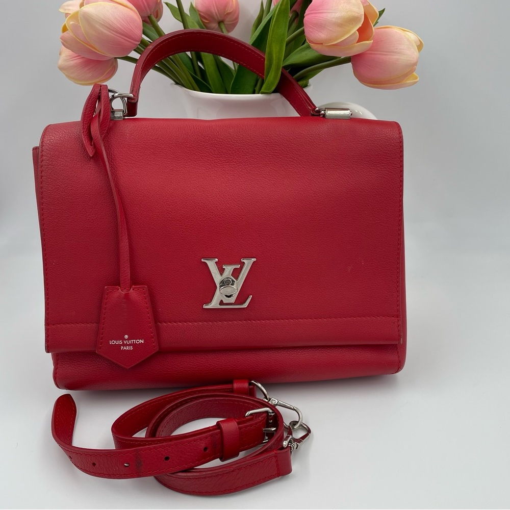 Louis Vuitton Lockme II Red Leather Bag